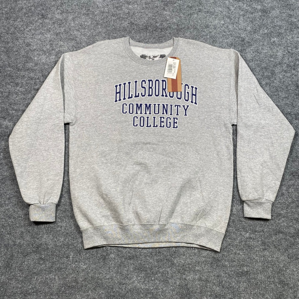 The Victory Hillsborough Community College‎ Sweatshirt Mens L Gray TV562-HCTV87B